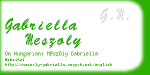 gabriella meszoly business card